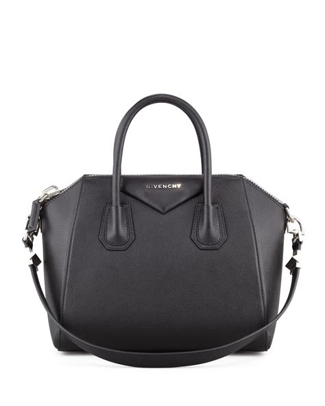 givenchy antigona small sugar goatskin satchel bag black|GIVENCHY Sugar Goatskin Small Antigona Black.